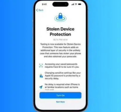 蔚县苹果授权维修店分享被盗设备保护功能开启方法 