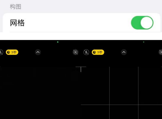 蔚县苹果手机维修网点分享iPhone如何开启九宫格构图功能