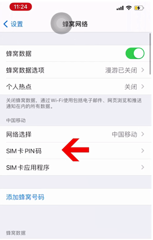 蔚县苹果14维修网分享如何给iPhone14的SIM卡设置密码 