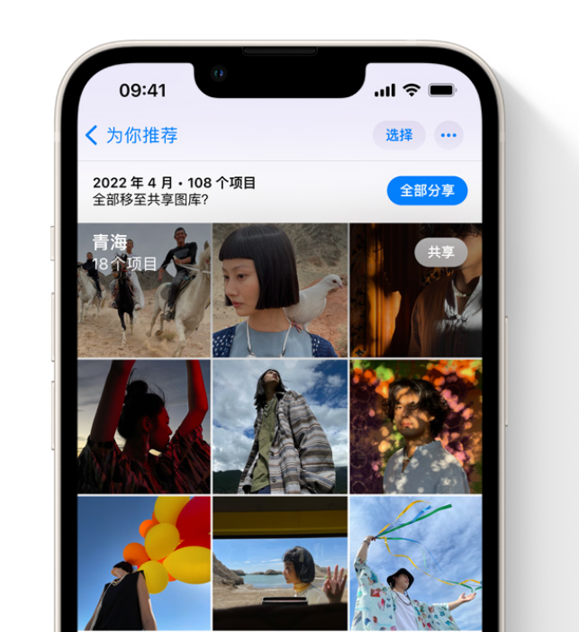 蔚县苹果维修网点分享在 iPhone 上使用共享图库 