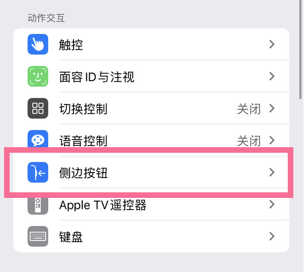 蔚县苹果14维修店分享iPhone14 Plus侧键双击下载功能关闭方法 