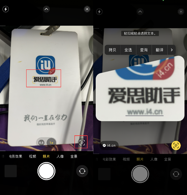 蔚县苹果手机维修分享升级iOS 16后如何通过相机翻译文本 