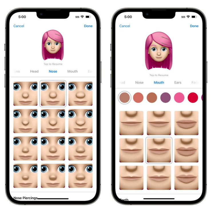 蔚县苹果手机维修分享​iOS 16中的拟我表情有了哪些变化和升级 