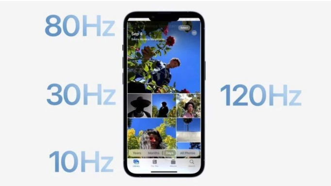 蔚县苹果14维修分享iPhone 14有高刷吗 